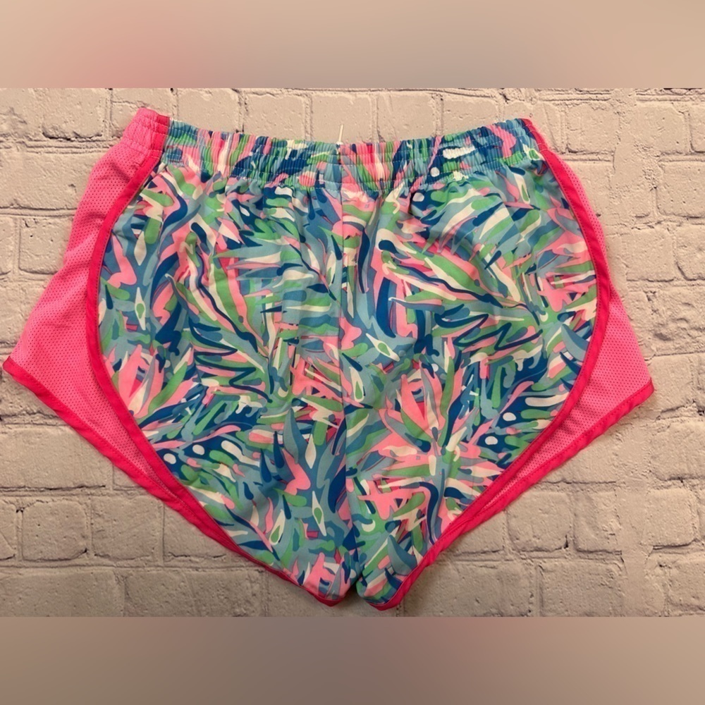 SIMPLY SOUTHERN PINK, BLUE, AND GREEN ATHLETIC SHORTS - Size Small SKU:395 - Picture 4 of 4